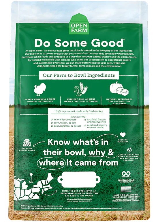 Open Farm | Homestead Turkey & Ancient Grains | Dry Dog Food Near Me Markham | ARMOR THE POOCH